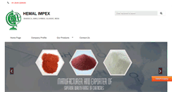 Desktop Screenshot of hemalimpex.com